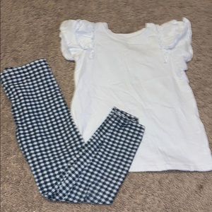 White and Blue Outfit Girls